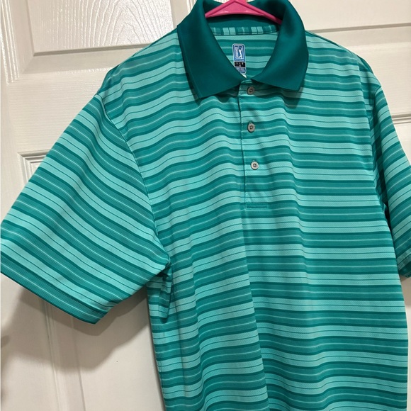 PGA tour men’s short sleeve collared short sleeve collar size large airflux - Picture 5 of 10